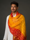 KcPc Handmade Bandhani Gharchola Gent's Dupatta