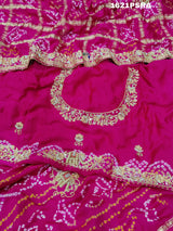 ByGharchola Bandhani Saree With Traditional Wear
