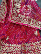 KcPc New Kota Doria Chunri Print Gotapatti Work Lehenga Set KML