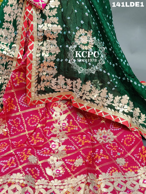 KcPc Rajasthani Special Jaipuri Gota patti Lehengas chunri set KML