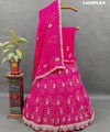 Chinon Bandhani Gotapatti CutWork Lehenga