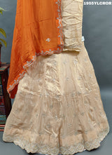  Silk Cutdana Gotapatti Cutwork Lehenga 