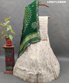KcPc New Pure Upada Silk Lehenga With Gaji silk Bandhani Dupatta Set MAD