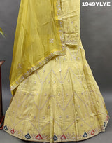 Pastel Banarasi silk Lehanga