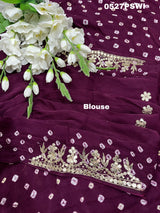 KcPc Beautiful Designer pure Modal Silk Bandhani Saree AMT