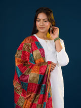 KcPc Beautiful Bandhej Chinon Multicolour DupattaRAY