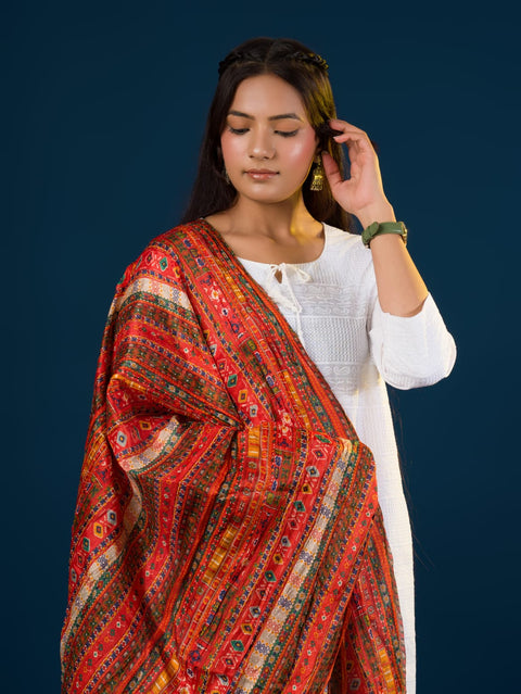 KcPc New Chinon Printed Dupatta