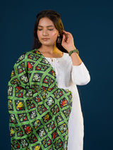 KcPc Beautiful Chinon Printed Traditional Look DupattaRAY