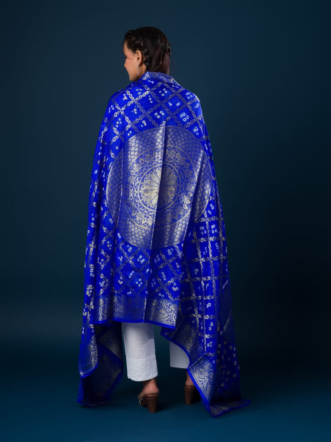 KcPc Banarasi Bandhej Gharchola Kerry Chand Dupatta