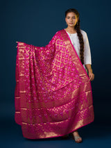 KcPc Special Silk Bandhani Dupatta with Handmade WorkSA