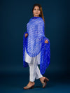 KcPc Original Handmade Chiffon Leheriya DupattaRoyal Blue