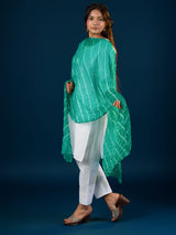 KcPc Originals Handmade Chiffon Leheriya DupattasFirozi