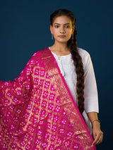 KcPc Special Silk Bandhani Dupatta with Handmade WorkSA