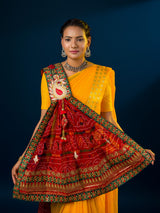 KcPc Latest New Georgette Marwardi Broach Stole