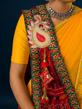 KcPc Latest New Georgette Marwardi Broach Stole