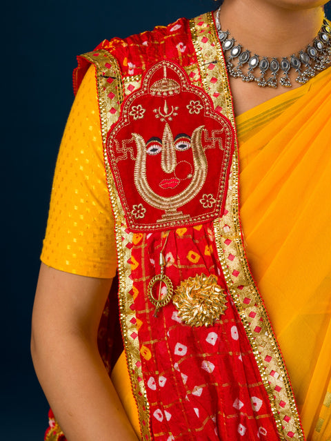 KcPc Latest Art Silk fabric New Marwardi Broach Stole