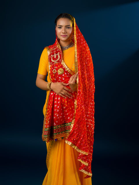 KcPc Latest Art Silk fabric New Marwardi Broach Stole