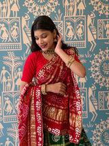 KcPc New Gaji silk bandhani Style With GotaPatti work Lehanga BTU