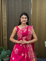 Buy Dola Silk Banarasi Style Lehenga Kcpc 