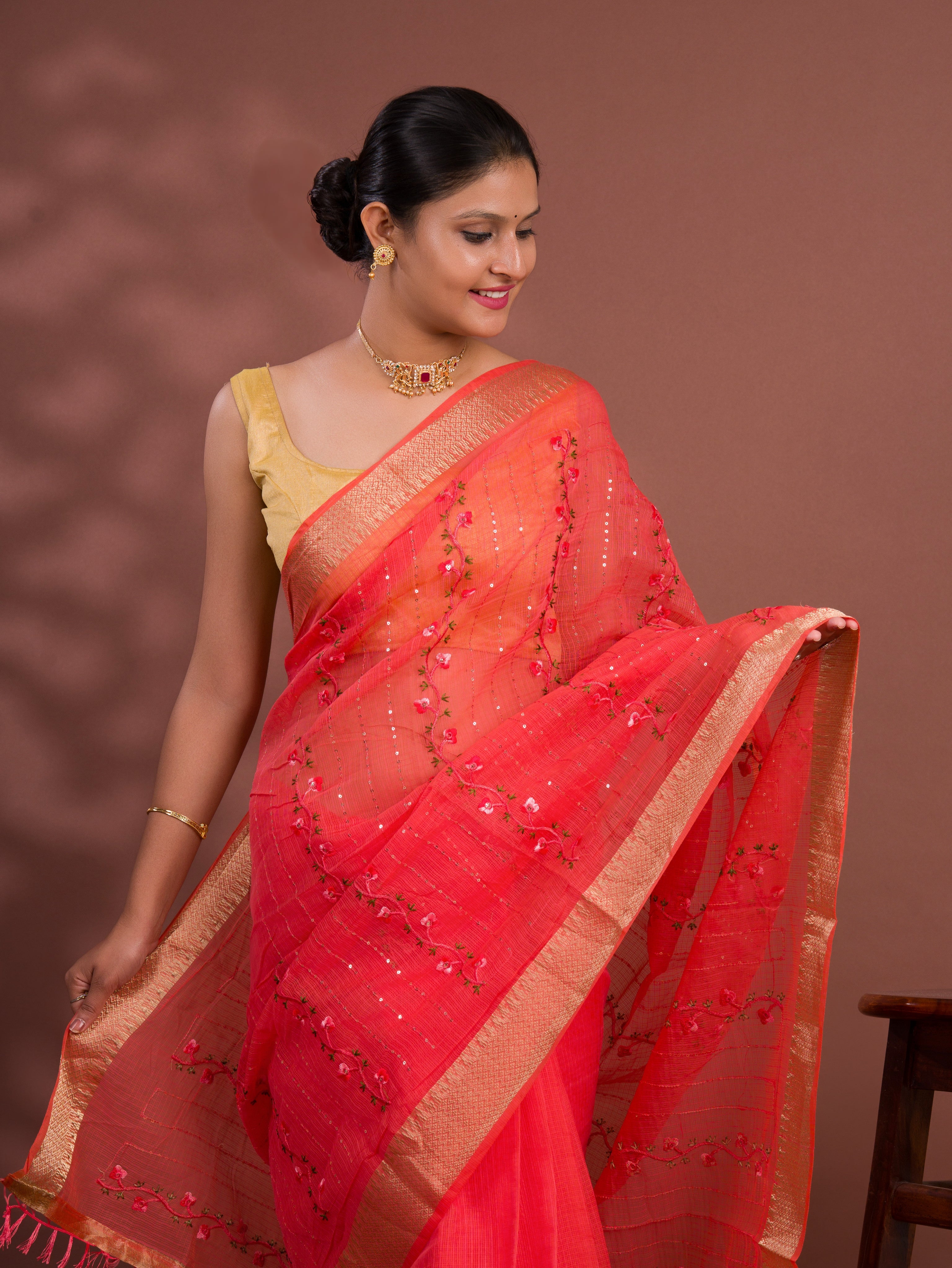 Kota Doria Special saree for casual wear