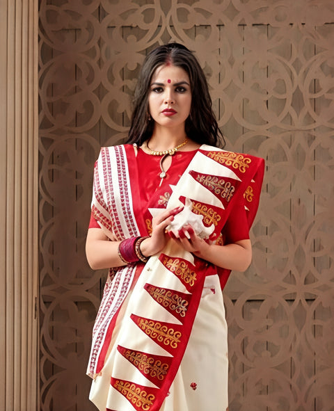 KcPc New Designer Joya Silk Saree Crafted for Navratri Special Functions   APL