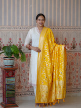 KcPc Traditional Banarasi Style Dola Silk Dupatta SACR