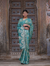 KcPc New Festive Ready Dola Silk Saree Featuring Banarasi Style White Cutdana Detailing PDM