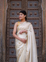 KcPc New Designer Cosmos Tissue Saree with Elegant Gotapatti WorkAMT