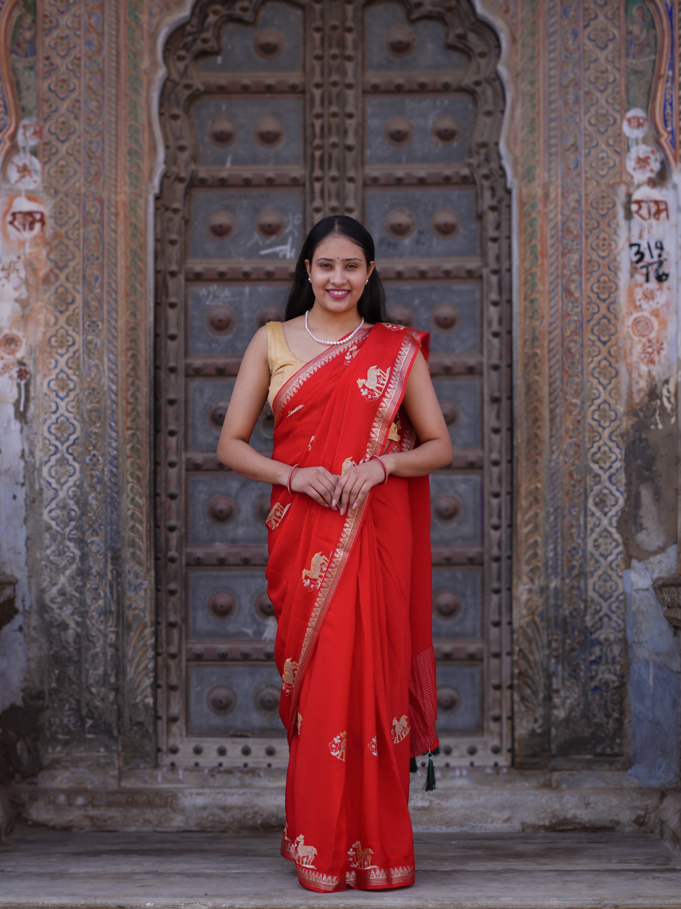 KcPc New Luxury Chinon Designer Saree with Fine Hand EmbroideryRB