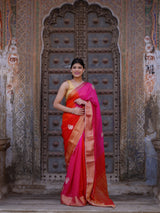 KcPc New Premium Georgette Saree in Banarasi Style with Gotapatti DetailingSatish