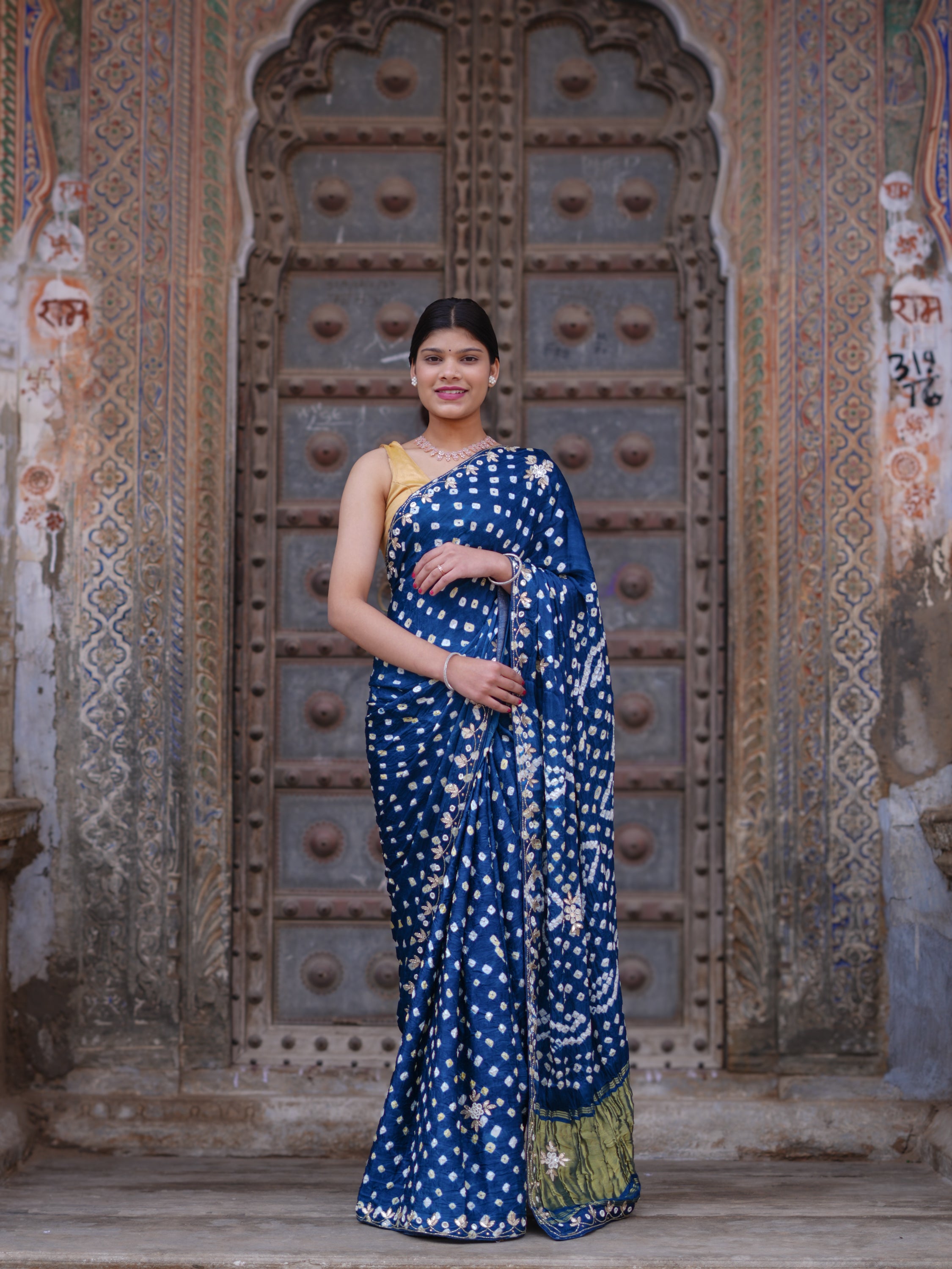 KcPc New Festive Wear Modal Silk Bandhani Saree with Cutdana EmbellishmentDWA