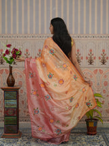 Buy New Launch Tissue Silk Bollywood Style With Silver Gotapatti Work Saree