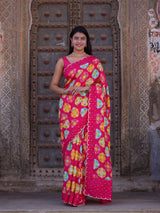 Buy New PrintedSaree with Mirror Highlights KcPc