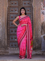KcPc New Festive Upada Silk Saree Featuring Bandhani Pattern and Mirror DetailingSVD