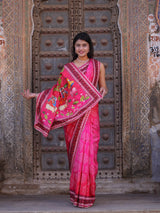 KcPc New Festive Upada Silk Saree Featuring Bandhani Pattern and Mirror DetailingSVD