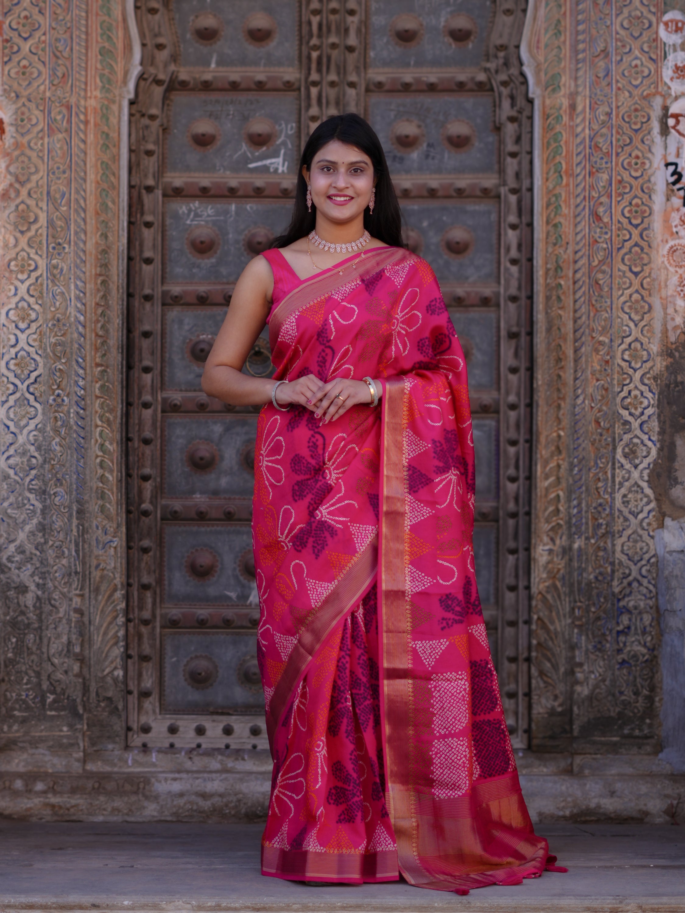 KcPc New Traditional Banarasi Munga Silk Saree with Elegant Zari BorderNITY