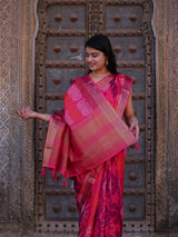 KcPc New Traditional Banarasi Munga Silk Saree with Elegant Zari BorderNITY