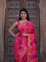 KcPc New Traditional Banarasi Munga Silk Saree with Elegant Zari BorderNITY