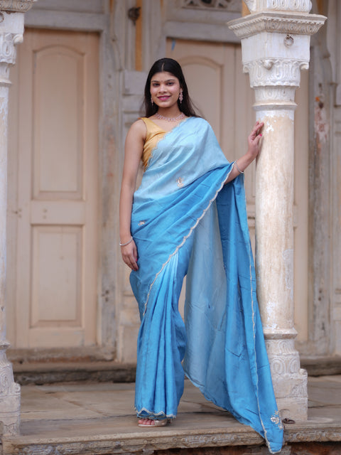 KcPc New Festive Munga Silk Saree Adorned with Cutdana Embellishments AMT