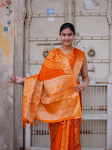 KcPc New Luxury Munga Silk Kalamkari Saree for Festivals & Special Occasions NITY
