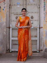 KcPc New Luxury Munga Silk Kalamkari Saree for Festivals & Special Occasions NITY