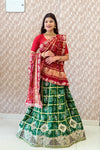 KcPc New Gaji silk bandhani Style With GotaPatti work Lehanga BTU