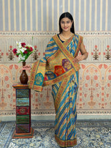 Buy Tussar Silk Saree With Festive Wear Kcpc
