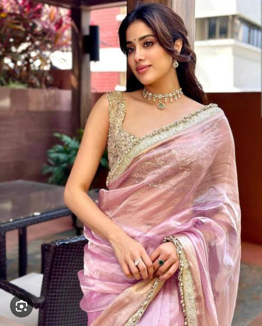 KcPc New Traditional Janhvi Kapoor Inspired Tissue Silk Banarasi