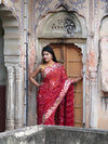 KcPc NewTraditional Georgette Bandhani Style Saree with Gota Patti EmbellishmentAMT