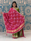 KcPc New Traditional Bandhani Style Gaji Silk Dupatta with Gota Patti WorkAMT