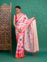 By New Dola Silk Bollywood Style With Zari border Saree