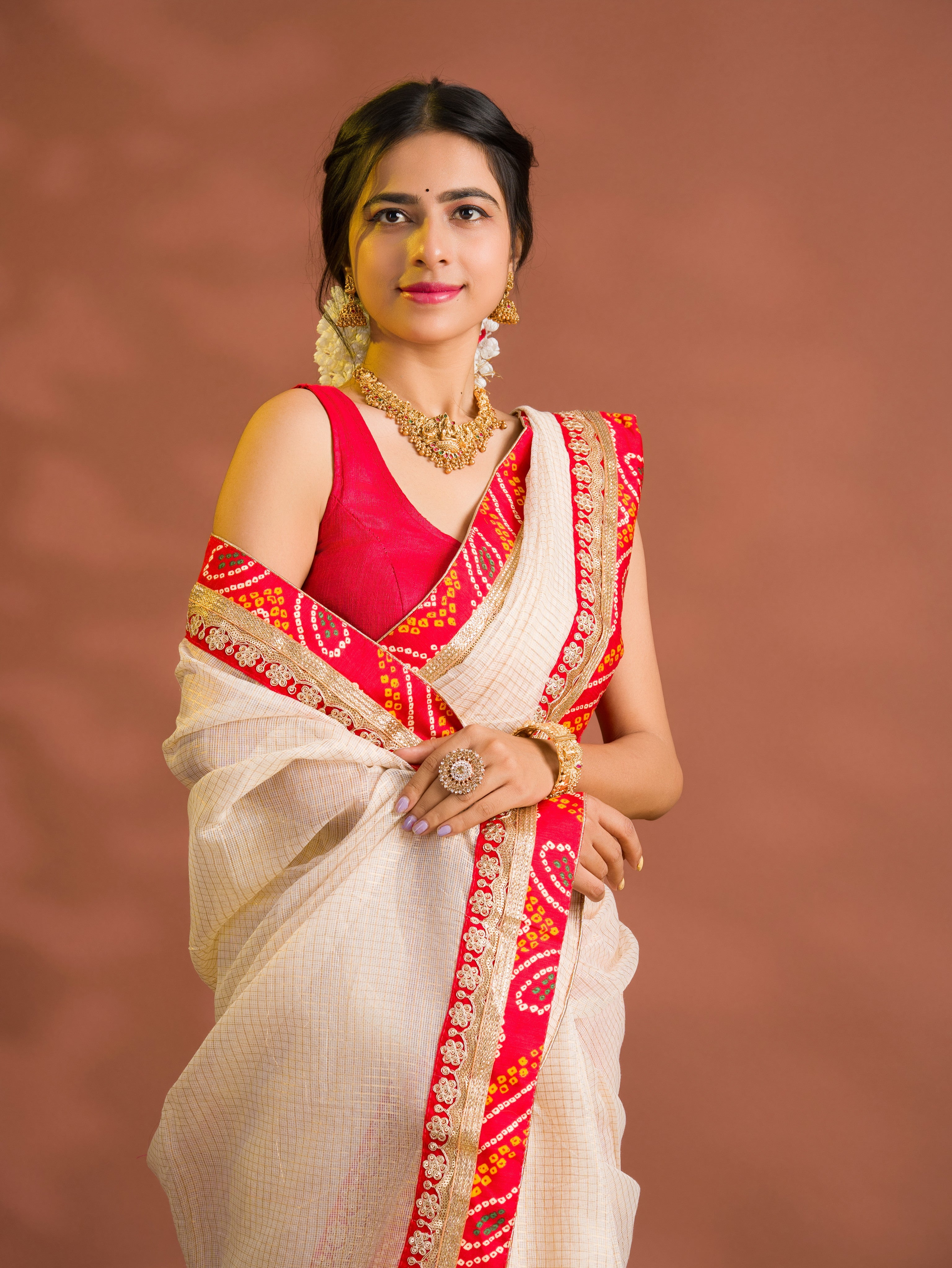 By Banarasi Saree WithFestive Wear