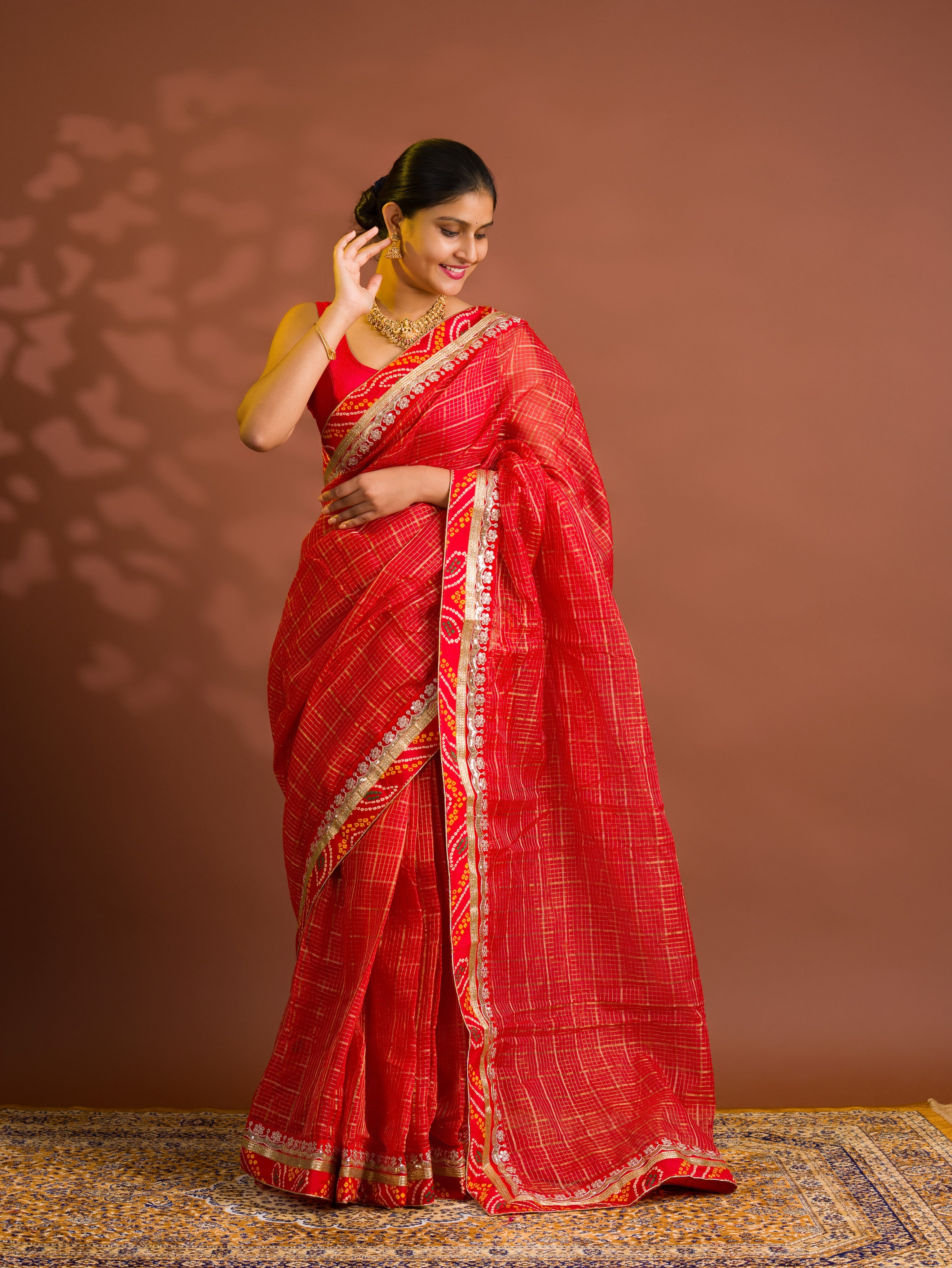 By Banarasi Saree WithFestive Wear
