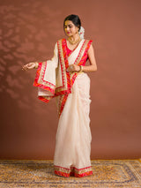 By Banarasi Saree WithFestive Wear